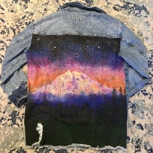 Hand-Painted Denim Jacket